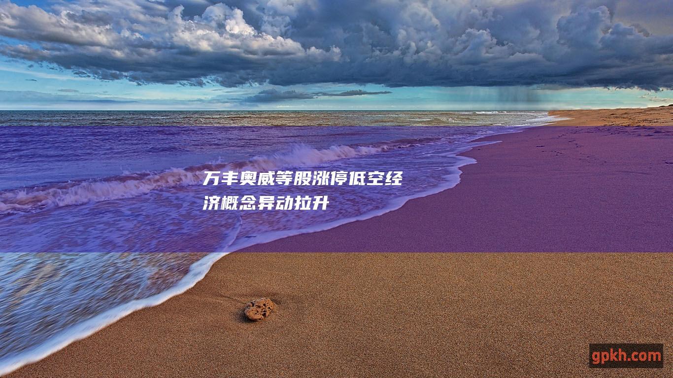 万丰奥威等股涨停 低空经济概念异动拉升