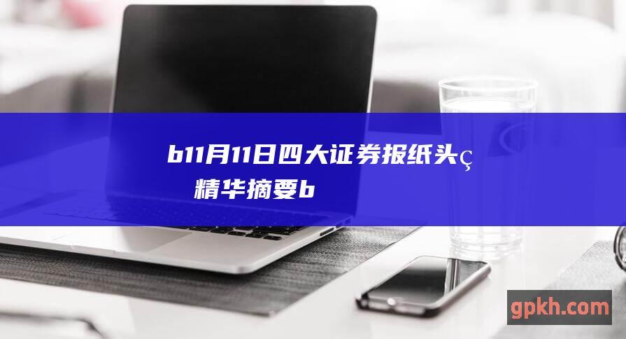 b 11月11日 四大证券报纸头版精华摘要 b