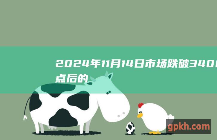 2024年11月14日 市场跌破3400点后的应对策略 博主看市精选