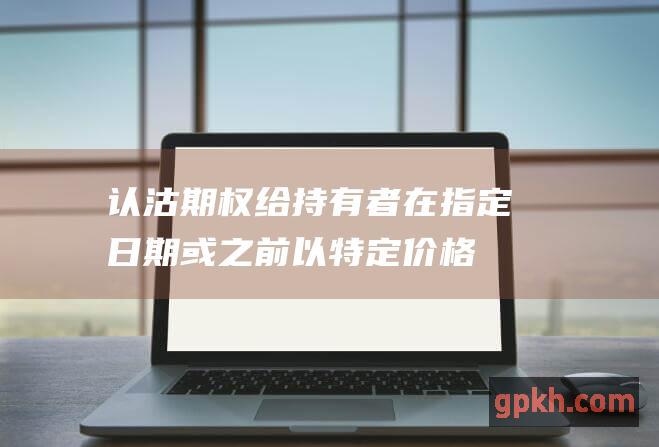 认沽期权：给持有者在指定日期或之前以特定价格卖出标的资产的权利。