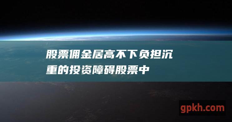 居高不下负担沉重的投资障碍股票中