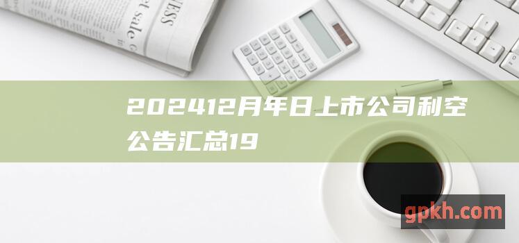 202412月年日上市公司利空公告汇总19